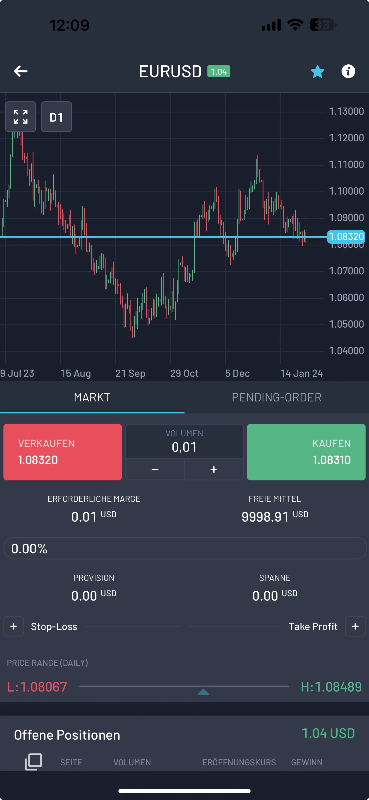 Match Trader auf dem Smartphone